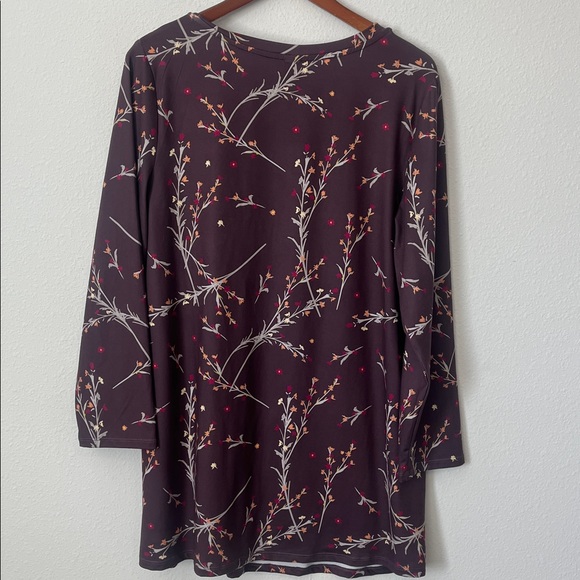 NWT Boutique Floral Print Tunic Top - Picture 4 of 4